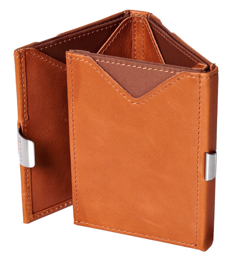 Brown RFID Exentri Wallet 
