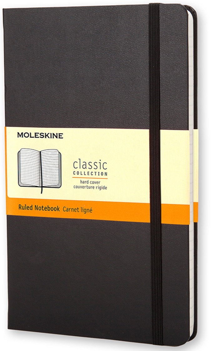 Moleskine Classic Large Notebook Ruled, black Urban Finn