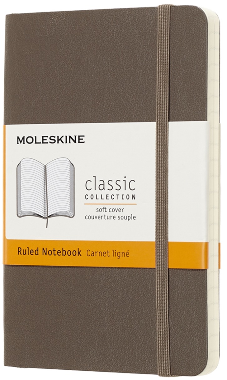 Moleskine Classic Pocket Notebook Ruled, brown Urban Finn