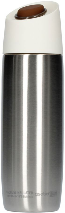 Asobu 5th Avenue Coffee Tumbler 390 ml, Silver