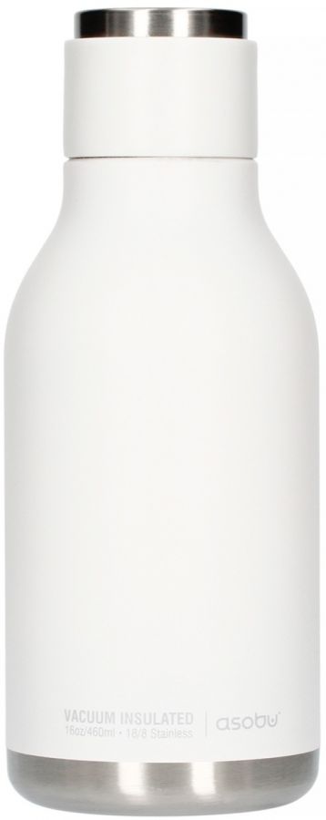 Asobu Asobu Urban Water Bottle teräksinen juomapullo 460 ml, valkoinen