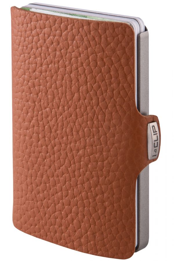 I-CLIP I-CLIP Pilot Leather Wallet, Nutshell