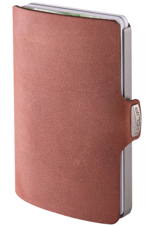 I-CLIP I-CLIP Soft Touch Leather Wallet, Oak