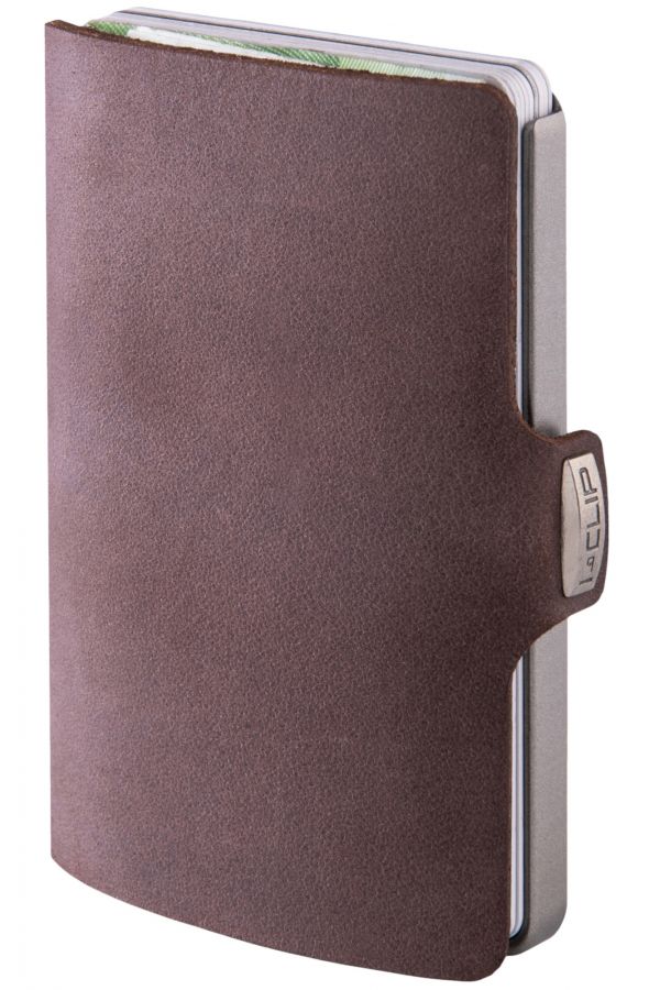I-Clip I-Clip Soft Touch lompakko, tumman ruskea
