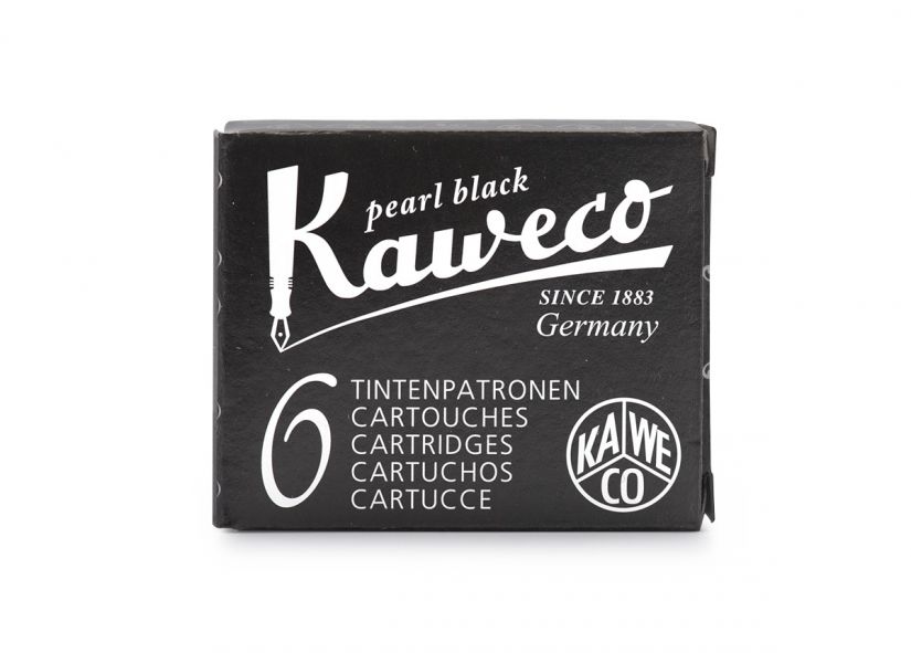 Kaweco Ink Cartridges 6-pack, Pearl Black