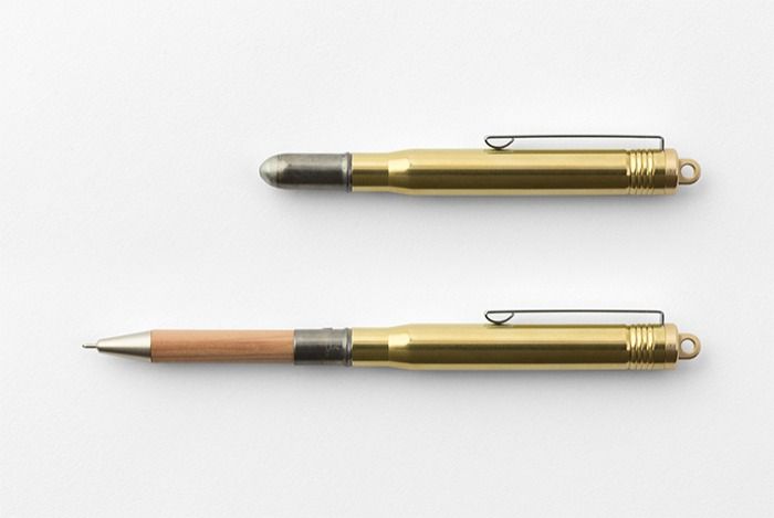 Traveler’s Company Brass Ballpoint Pen Solid Brass