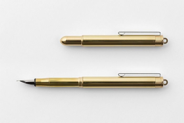 Traveler’s Company Brass Fountain Pen, solid brass