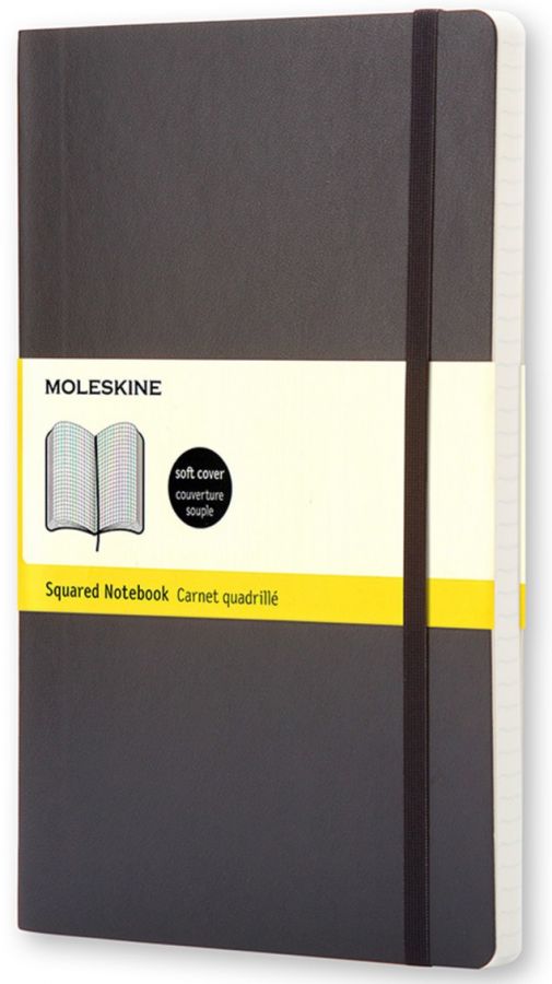 Moleskine Classic Pocket Notebook Squared, black