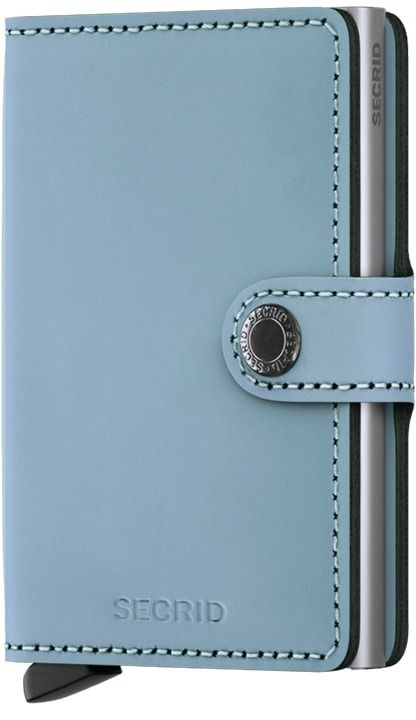 Secrid Miniwallet Leather Wallet, Matte Blue