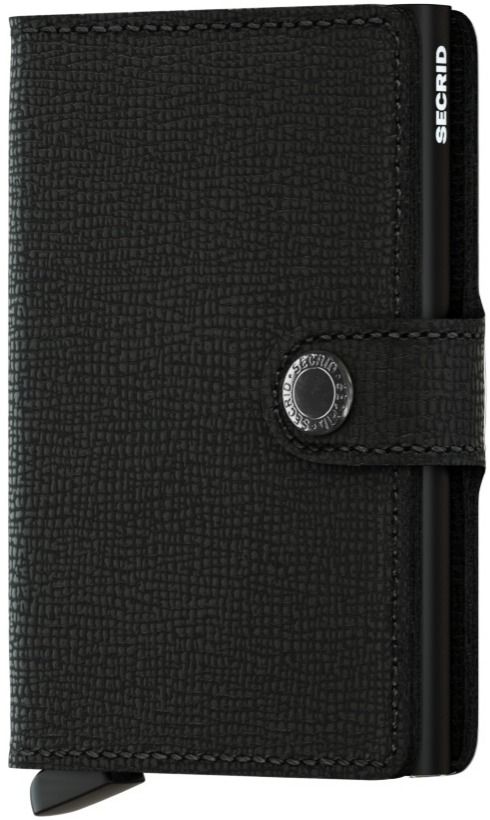 Secrid Miniwallet Leather Wallet, crisple black