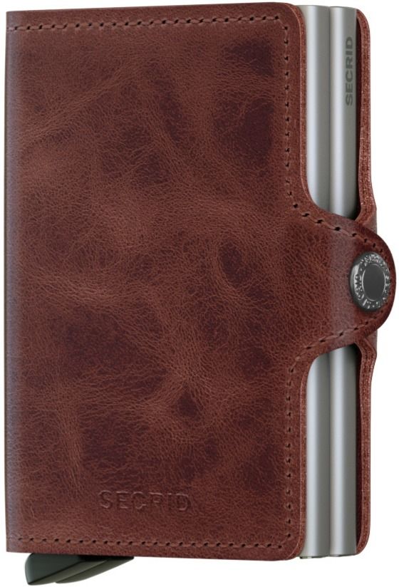 Secrid Secrid Twinwallet Leather Wallet, Vintage Brown
