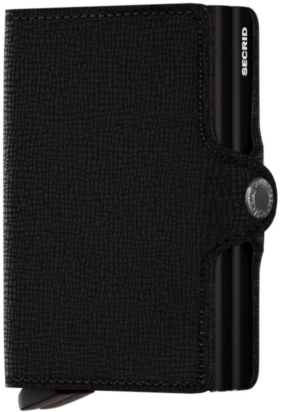 Secrid Secrid Twinwallet Leather Wallet, Crisple Black