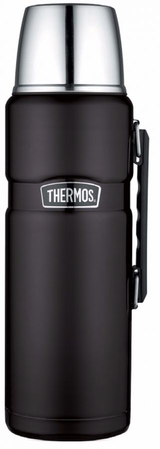 Thermos Stainless King Vacuum Insulated Bottle 2000 ml, Matte Black