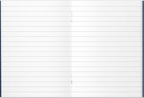 Traveler’s Notebook Passport muistikirjan varapaperi viivoilla