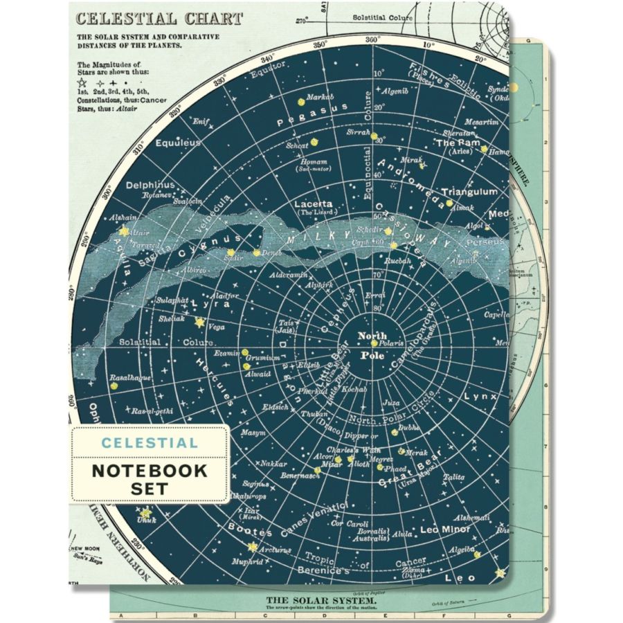 Cavallini & Co. Notebook Set Celestial, 2 pcs