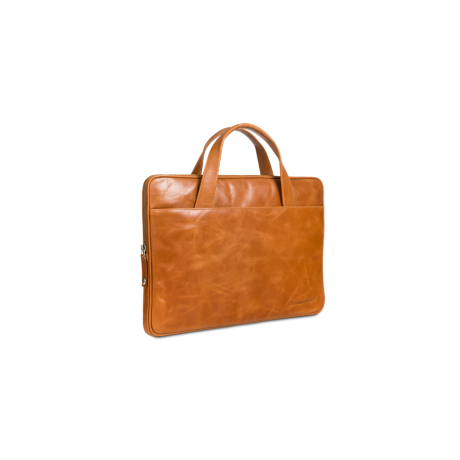 dbramante1928 Silkeborg 13" Golden Tan Leather Laptop Bag