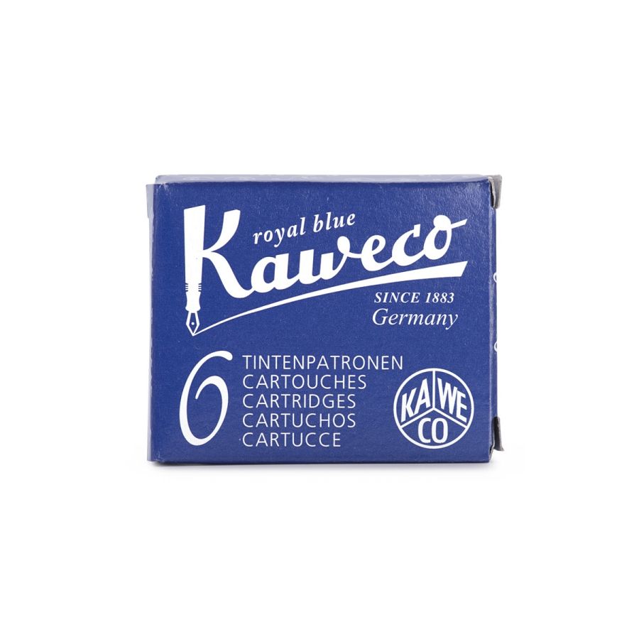 Kaweco Ink Cartridges 6-pack mustepaketti, sininen