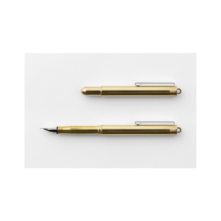 Traveler’s Company Brass Fountain Pen, solid brass