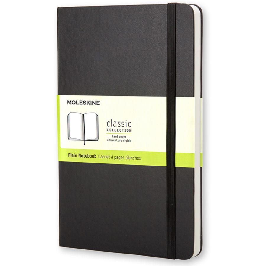 Moleskine Classic Large Notebook Plain, black