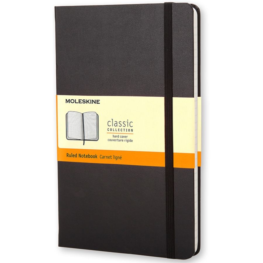 Moleskine Classic Large Notebook Ruled, black