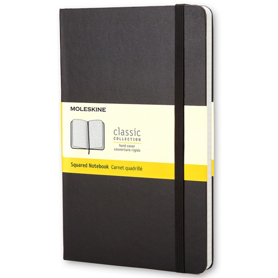Moleskine Classic Large Notebook Squared, black