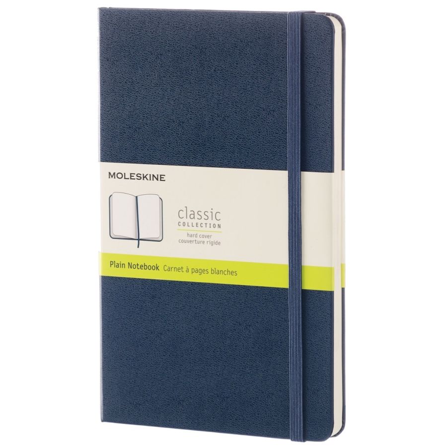 Moleskine Classic Large Notebook Plain, blue
