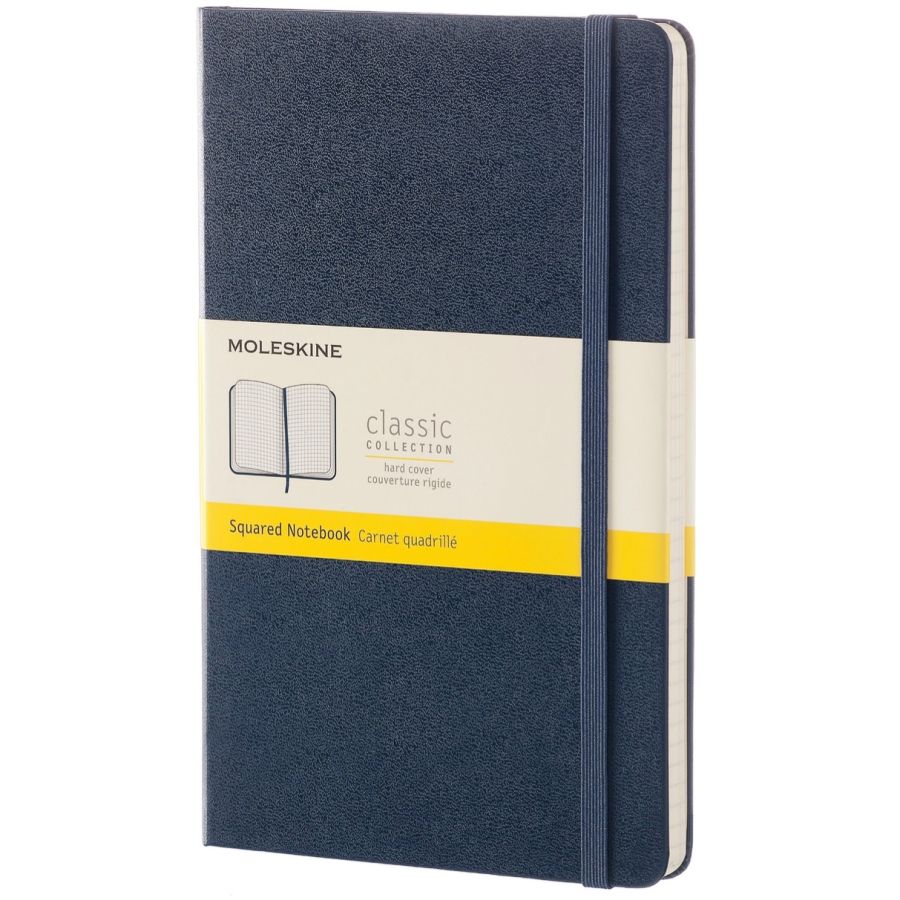 Moleskine Classic Large Notebook Squared, blue