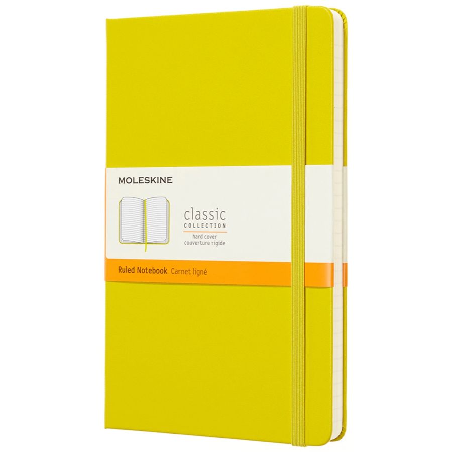 Moleskine Classic Large Notebook Ruled, yellow