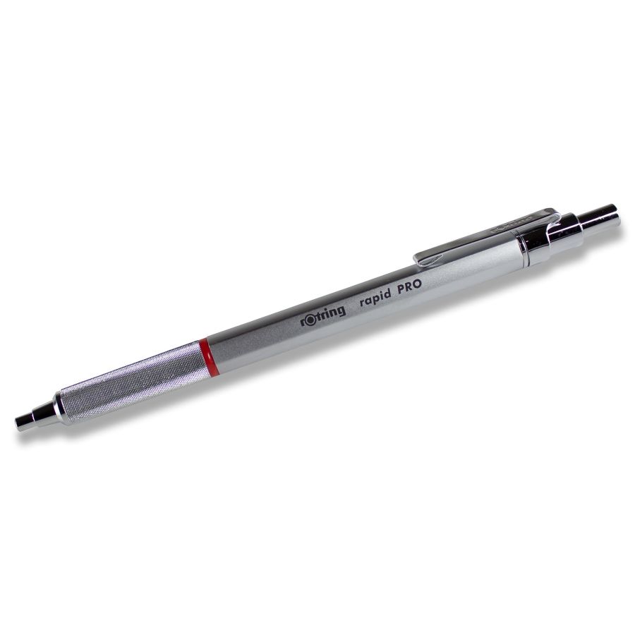 Rotring Rapid Pro Ballpoint Pen Chrome with Refill M-Blue