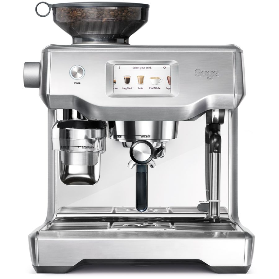 Sage The Oracle Touch SES990BSS Espresso Coffee Maker, Brushed Steel