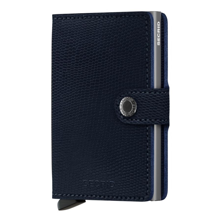 Secrid Miniwallet Leather Wallet, Rango Blue-Titanium