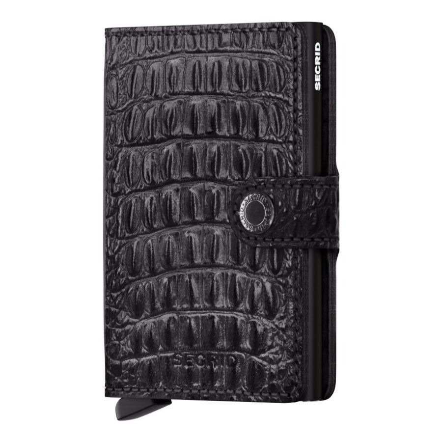 Secrid Miniwallet Leather Wallet, Nile Black