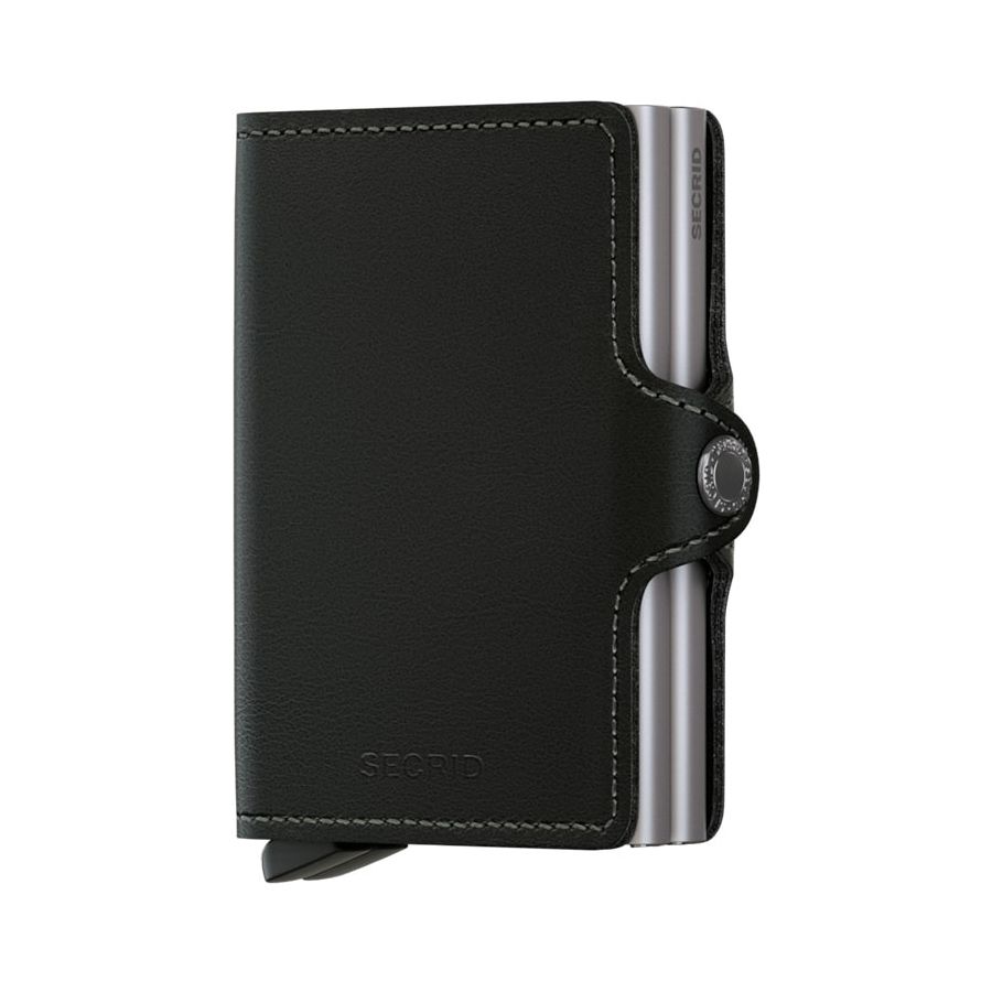 Secrid Twinwallet Leather Wallet, Original Black