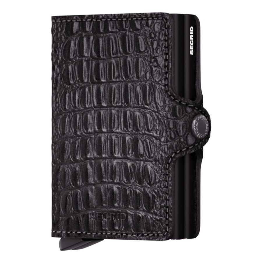 Secrid Twinwallet Leather Wallet, Nile Black