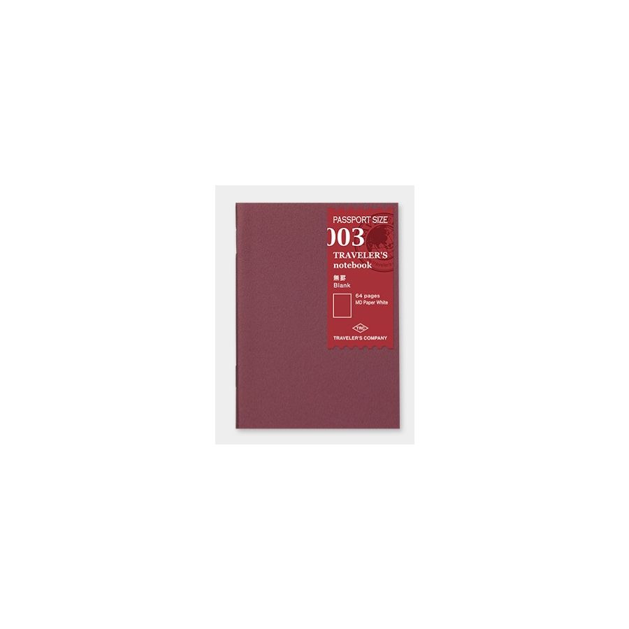Traveler’s Notebook Blank Refill MD Passport Size