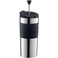 Bodum Travel Press matkamuki pressotoiminnolla 350 ml, musta