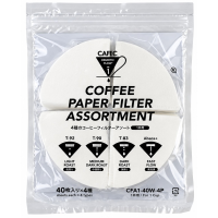 CAFEC 4P 1 Cup Paper Filter Assortment, 4 x 40 pcs