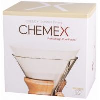 Chemex Pre-folded Circles pyöreät suodatinpaperit 6, 8 ja 10 kupin kannuun 100 kpl