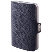 I-CLIP Pilot Leather Wallet, Navy Blue