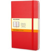 Moleskine Classic Large Notebook Ruled, red