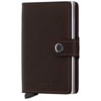 Secrid Miniwallet Leather Wallet, Original Dark Brown