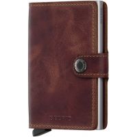 Secrid Miniwallet Leather Wallet, Vintage Brown