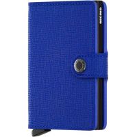 Secrid Miniwallet Leather Wallet, Crisple Blue-Black