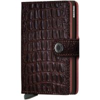 Secrid Miniwallet Leather Wallet, Nile Brown