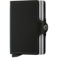 Secrid Twinwallet Leather Wallet, Original Black