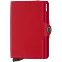 Secrid Twinwallet Leather Wallet, Original Red-Red