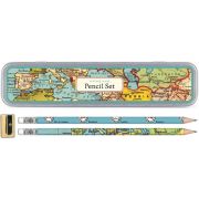 Cavallini & Co. Pencil Set Vintage Maps