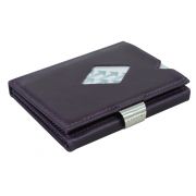 Exentri Leather Wallet (RFID-Block), Purple Haze
