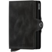Secrid Twinwallet Leather Wallet, Vintage Black