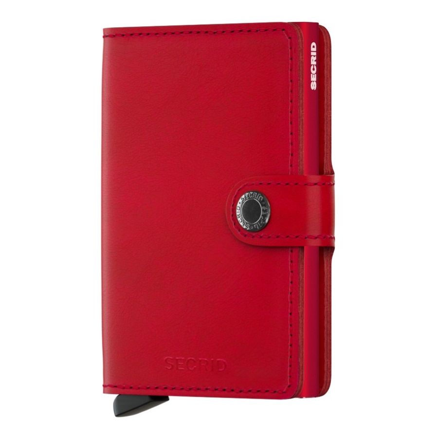 Secrid Miniwallet Leather Wallet, Original Red-Red